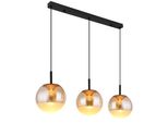 Globo Lighting HäNgeleuchte "Severin", Schwarz Matt, H: 130Cm, 1 Stk., Leuchten, HäNgelampe Esszimmer-Leuchte Esstischleuchte Wohnzimmer, HäNgeleuchte