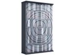 Media-Regal Vcm "Holz Cd Dvd Stand Regal Schrank GlastüR Tilano L", Schwarz (Anthrazit), B:60Cm T:18Cm, Regale