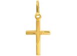 Kreuzanhänger FIRETTI Schmuck Geschenk Gold 333 Halsschmuck Anhänger für Halskette Kreuz, gold (gelbgoldfarben), Schmuckanhänger, Damen, Gelbgold 333, 0,25 g