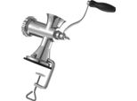 Manuelle Fleischwolf, 304 Edelstahl Handfleischwolf mit Saugnapf + Stahl-Tischklemme, Fleischwolf Wurstmaschine & 2 Schneideplatten, Wurstfüllschlauch, Mahlkopf für Rindfleisch Pfefferkekse