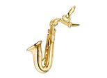 KettenanhäNger Jobo "AnhäNger Saxophon 26 Mm", Goldfarben, SchmuckanhäNger, Damen, Silber 925 (Sterlingsilber), KettenanhäNger, 925 Silber Vergoldet