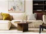 Couchtisch Woodman "Cala", Walnuss, B:83Cm H:42Cm T:83Cm, Tische, Couchtisch, Breite 83 Cm, Rund, Tischplatte Aus Massiver Eiche, Fsc Zertifiziert