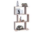 Standregal Vcm "Holz Raumteiler Stand Regal Deko BüCher Palusa M", Braun (Sonoma, Eiche), B:60Cm T:24Cm, Regale, Standregal