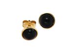 Paar Ohrstecker Jobo "Ohrringe Mit Onyx", Gold (Gelbgold 333), Ohrringe, Damen, 6,8Mm, Gelbgold 333, 333 Gold