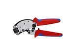 Knipex 97 53 19 Twistor® T Selbsteinstellende Crimpzange FüR AderendhüLsen Mit Drehbarem Crimpkopf Mit Mehrkomponenten-HüLlen Verchromt 200 Mm)
