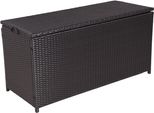 Auflagenbox Garden Pleasure "Patras", Schwarz, B:120Cm H:60Cm T:50Cm, Kunststoff, Stahl, Aufbewahrungsboxen, Bxtxh: 120X50X60 Cm