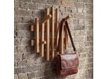 Mca Garderobenpaneel MCW-P57, Wandgarderobe Garderobenleiste Holzgarderobe, Massiv-Holz 40X38Cm Eiche