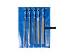 Pferd Tools Werkstattfeilen-Set 5-Tlg. In Rolltasche 300Mm Hieb 1 FüR Grobe Zerspanung, Schruppen (11800551)