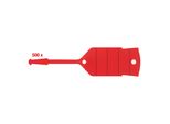KS Tools Schlüsselanhänger mit Schlaufe, rot, 500 Stück (500.8019)