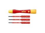 Wiha Feinschraubendreher Set Picofinish Slimvario Electric 4-Tlg. Mit Slimbits (43167)