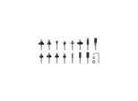 Bosch FräSer-Set 1/4"-Schaft 15-Teilig (2607017473)"