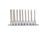 Ks Tools 3/8" Bit-Stecknuss-Satz Tx, Lang, 9-Teilig, T20-T60 (911.1550)"