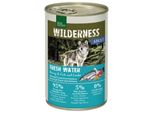 Real Nature Wilderness Nourriture Humide Chien Adulte Fresh Water Au Hareng, Saumon Et Canard 12X400 G