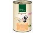 Real Nature Original Nourriture Humide Pour Chat, Chaton Poulet à La Dinde Et à L’Huile De Saumon 12X400 G