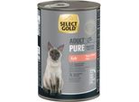Select Gold Pure BoîTes De PâTéE Chat Adute Veau 6X400 G