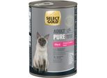 Select Gold Pure BoîTes De PâTéE Chat Adute Cheval 6X400 G