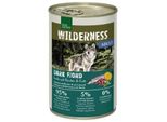 Real Nature Wilderness Nourriture Humide Chien Adulte Dark Fjord Saumon, Renne Et Canard 24X400 G