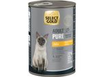 Select Gold Pure BoîTes De PâTéE Chat Adute Poulet 6X400 G