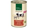 Real Nature Adult Agneau Au BœUf Et à L’Huile De Chardon 24X400 G