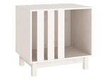 VidaXL Hundehütte Massivholz Kiefer Hundehöhle Hundebett weiß 60 cm, 45 cm, 57 cm