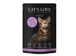 Cat's Love Amour De Chat Nourriture Humide Chat Adulte En GeléE Saumon Et Poulet 12X85 G