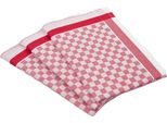 Geschirrtuch Ross "Exclusiv", Rot, B:50Cm L:70Cm, 50% Baumwolle, 50% Leinen, GeschirrtüCher, Geschirrtuch, Karofond, 50X70 Cm