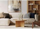 Couchtisch Woodman "Cala", Braun (Eiche), B:83Cm H:42Cm T:83Cm, Tische, Couchtisch, Breite 83 Cm, Rund, Tischplatte Aus Massiver Eiche, Fsc Zertifiziert