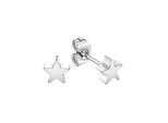 Paar Ohrstecker Firetti "Schmuck Geschenk Ohrschmuck Stern", Silber (Edelstahlfarben), Ohrringe, Damen, 5,5Mm, Edelstahl