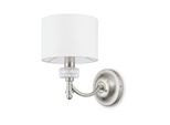 Wandleuchte Alicante Weiß/Nickelfarben Max. 40 Watt Wandlampe