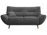 2-Sitzer-Sofa Drago Anthrazit Chenille