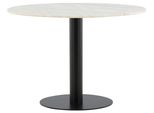 Esstisch Estelle Ø Ca. 106 Cm Marmor/Schwarz