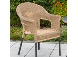 Gartensessel 2Er-Set Stapelbar Ravenna Kunststoffgeflecht