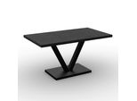 Esstisch Loca Schwarz Mdf Ca. 160X90X76 Cm