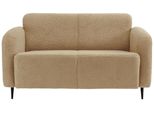 2-Sitzer-Sofa Marone Creme Teddystoff