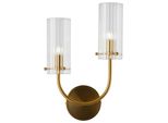 Wandleuchte Arco Messingfarben Max. 40 Watt Wandlampe