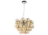 Pendelleuchte Balbo Nickel/Bernstein Max. 28 Watt