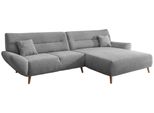 Wohnlandschaft Drago Silberfarben Chenille