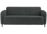 3-Sitzer-Sofa Marone Anthrazit Teddystoff