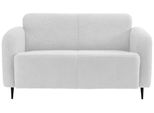 2-Sitzer-Sofa Marone Weiß Teddystoff