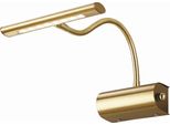 LED- Wandleuchte Curtis Messingfarben Max. 4 Watt Wandlampe
