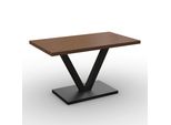 Esstisch Loca Walnussfarben Mdf Ca. 160X90X76 Cm