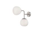 Wandleuchte Erich Weiß/Nickelfarben Max. 40 Watt Wandlampe