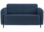 2-Sitzer-Sofa Marone Blau Teddystoff