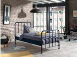 Kinder-/Juniorbett Bronxx Ca. 90X200 Cm Blau Matt