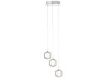 Led-HäNgeleuchte Rafa Chromfarben/Grau Max. 18 Watt
