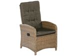 Gartensessel 2Er-Set Atrani Beige Kunststoffgeflecht
