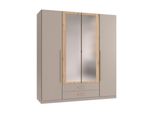 DrehtüRenschrank Marburg Eiche Artisan/Grau/Sahara