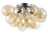 Deckenleuchte Balbo Nickel/Bernstein Max. 28 Watt Deckenlampe