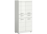 Midischrank Scout Weiß Hochglanz Ca.74X141X31Cm