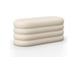 Hockerbank Lorena Creme Bouclé Gepolstert Mit Stauraum